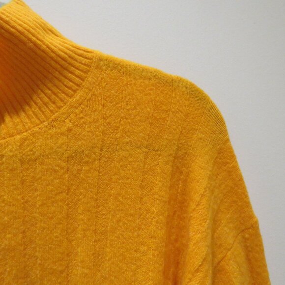 J. CREW Ribbed Mockneck Sweater in Supersoft Yarn Tangerine Orange - Size XL - Picture 5 of 14
